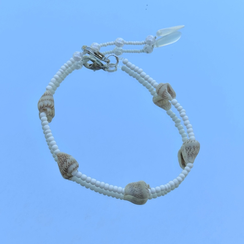 Real shell anklet